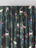 Sara Miller Green Lemur made to measure curtains - British product