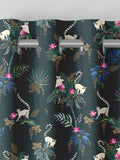 Sara Miller Green Lemur made to measure curtains - British product