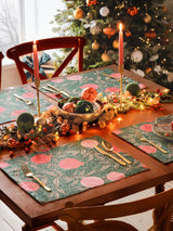Next Paoletti Set of 4 Green Pomegranate Table Placemats- Buy online at McGrocer