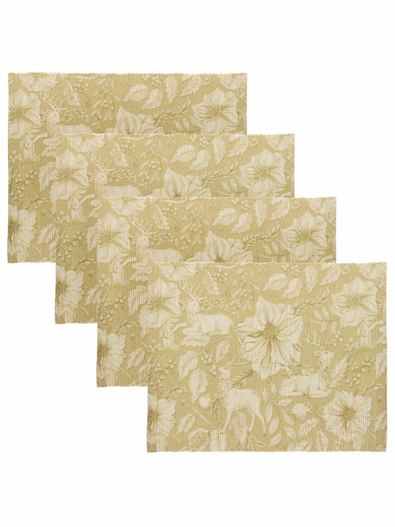 Paoletti gold stag table placemats set of 4, imported from the UK