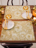 Paoletti gold stag table placemats set of 4, imported from the UK