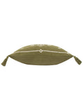 Yard Folis embroidered cushion khaki green 50x30cm (British brand)
