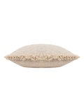 Yard Doze natural beige woven fringed cushion, UK version