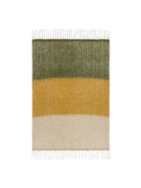 Next Yard Natural Beige/Moss Green Rawton Ombre Herringbone Throw 180cm x 130cm- Buy online at McGrocer