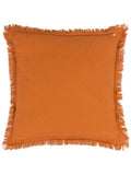 Yard Jaye fringed cushion rust orange 45x45cm - British product