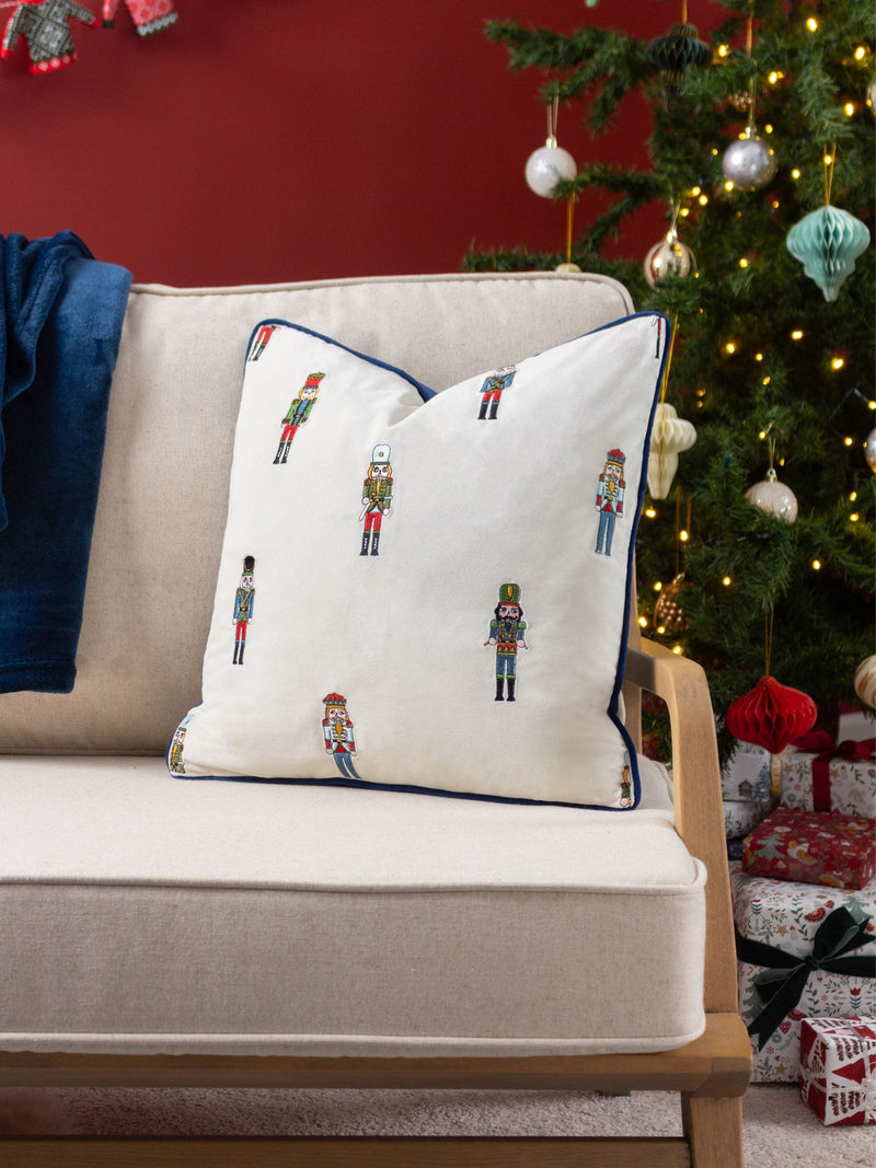 Furn embroidered nutcracker cushion 43cm - British product