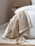 Yard cotton waffle throw 260x240cm - British product