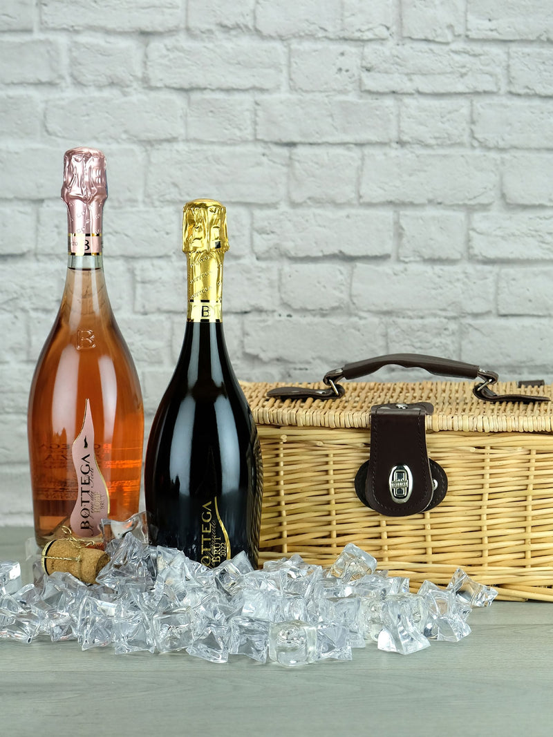 Bottega Sparkling Wine Duo with Brut and Rosé 2x 750ml bottles, UK version