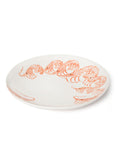 BlissHome Pink Creatures large serving dish with prawns design 36cm diameter - British product