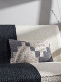 HÖEM blue cotton knot cushion, imported from the UK