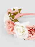 JoJo Maman Bébé dusky pink floral headband (British brand)