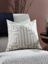 Next HÖEM Ecru Lauder Jacquard Cushion 45 x 45cm- Buy online at McGrocer