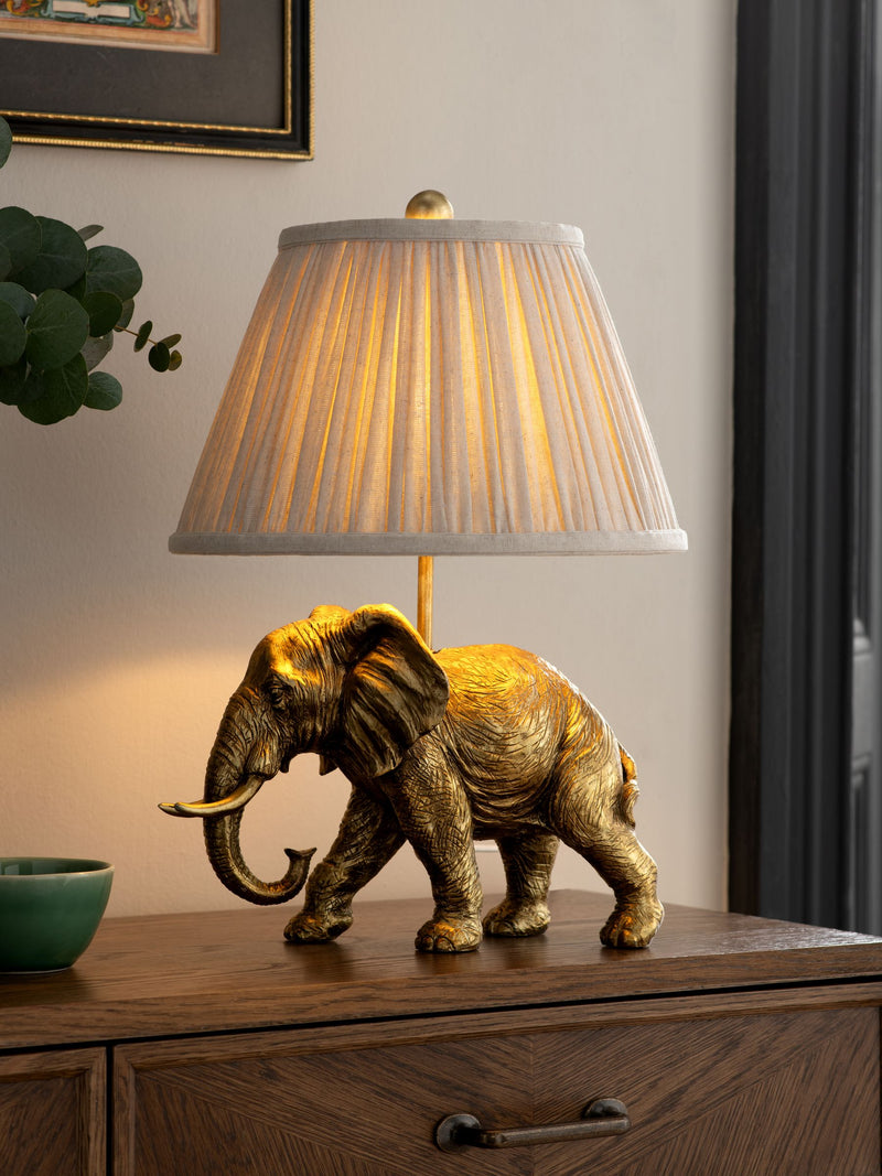 Nina Campbell brass elephant table lamp 45cm - British product