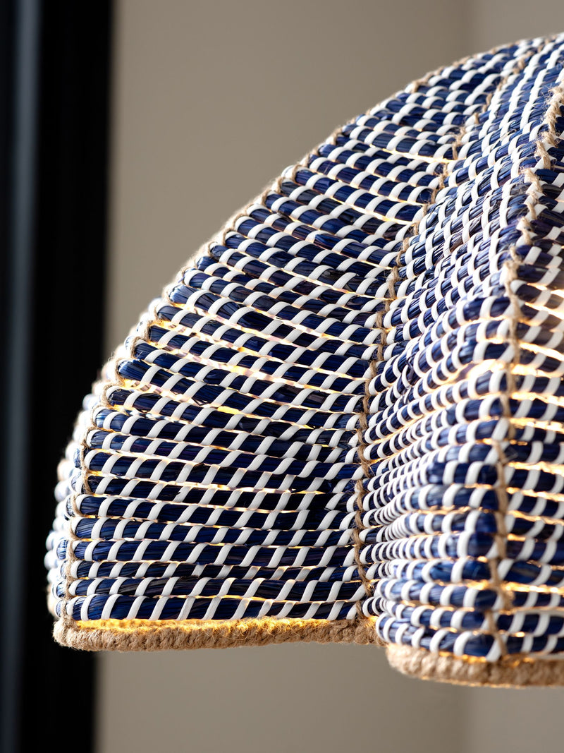 Nina Campbell blue easy fit echinus shade, UK version