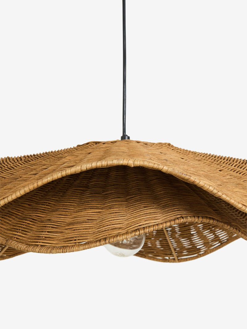 Nina Campbell Velero rattan pendant light 57cm, imported from the UK