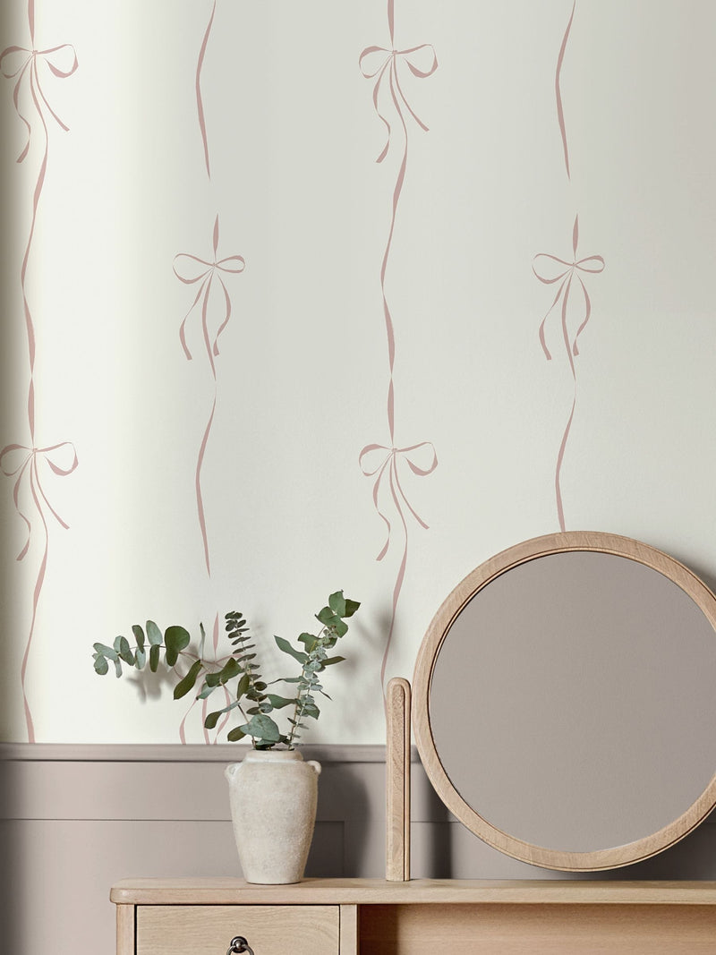 Antoinette Bow Pink wallpaper sample A4 (British brand)