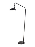 Pacific Black Toulon floor lamp with iron construction, (British brand)