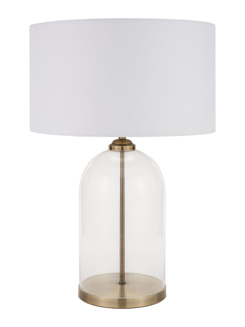 Pacific Brass glass cloche table lamp 60cm (British brand)