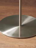 Pacific Silver Elin floor lamp with ivory shade, imported from the UK