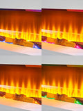 Sureflame White Electric Wall Suite with LED flame effect, British product