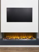 Next Adam Black Sahara Panoramic 61 Inch Media Wall Electric Fire- Buy online at McGrocer