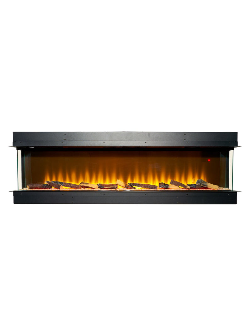 Adam Black Sahara panoramic electric fire 61 inch media wall (British brand)