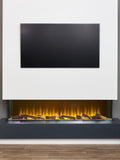 Adam Black Sahara panoramic electric fire 61 inch media wall (British brand)