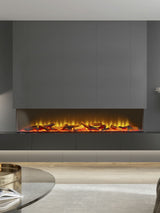Next Acantha Black Aspire 150 Panoramic Media Wall Electric Fire- Buy online at McGrocer