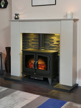 Next Adam Black Woodhouse Electric Stove- Buy online at McGrocer
