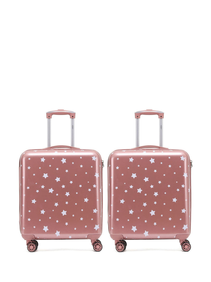 Flight Knight white hardcase luggage set of 2 medium and large (British brand)