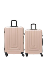 Next Flight Knight Camel Medium Check-In & Small Carry-On Bubble Hardcase Travel Suitcase Set of 2- Buy online at McGrocer