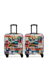 Next Flight Knight Natural Medium Check-In Hardcase Travel Suitcase Set of 2- Buy online at McGrocer