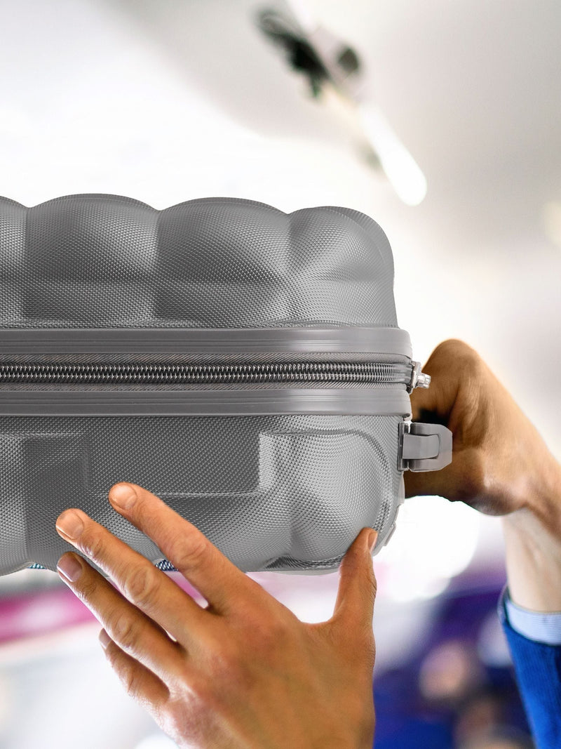 Flight Knight black medium suitcase set (British brand)