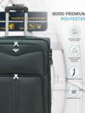 Flight Knight black suitcase set large and cabin, imported from the UK