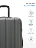 Flight Knight black medium hardcase luggage set (British brand)