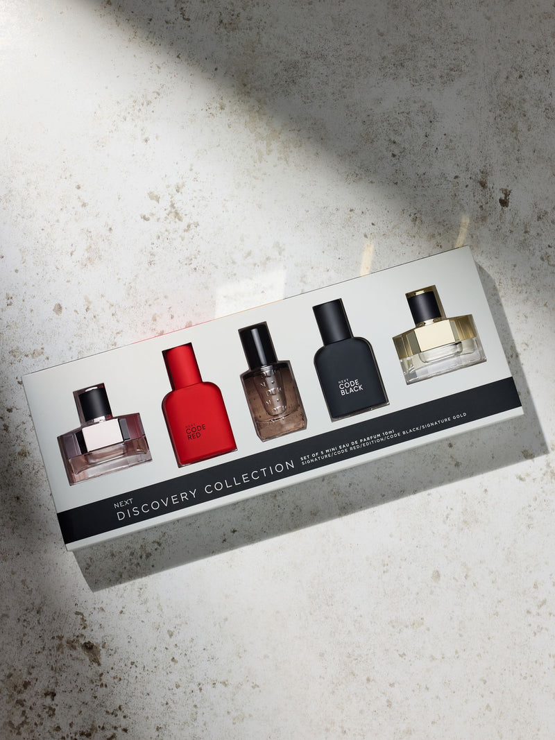Set of 5 10ml men's Eau de Parfum fragrances discovery collection (British brand)