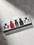 Set of 5 10ml men's Eau de Parfum fragrances discovery collection (British brand)