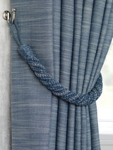 Next Laura Ashley Seaspray Blue Felton Rope Tie Backs - Set of Two, 980mm- Buy online at McGrocer