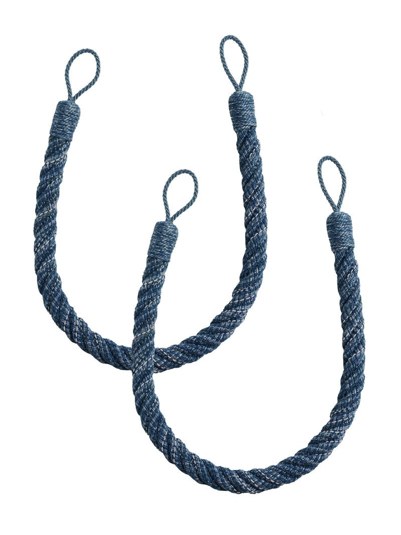 Laura Ashley rope tiebacks seaspray blue set of two (British brand)