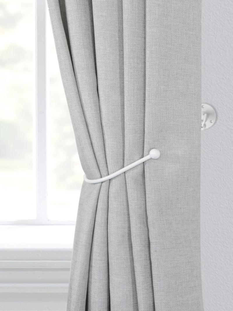 Laura Ashley swing holdbacks matt white set of 2 - British product