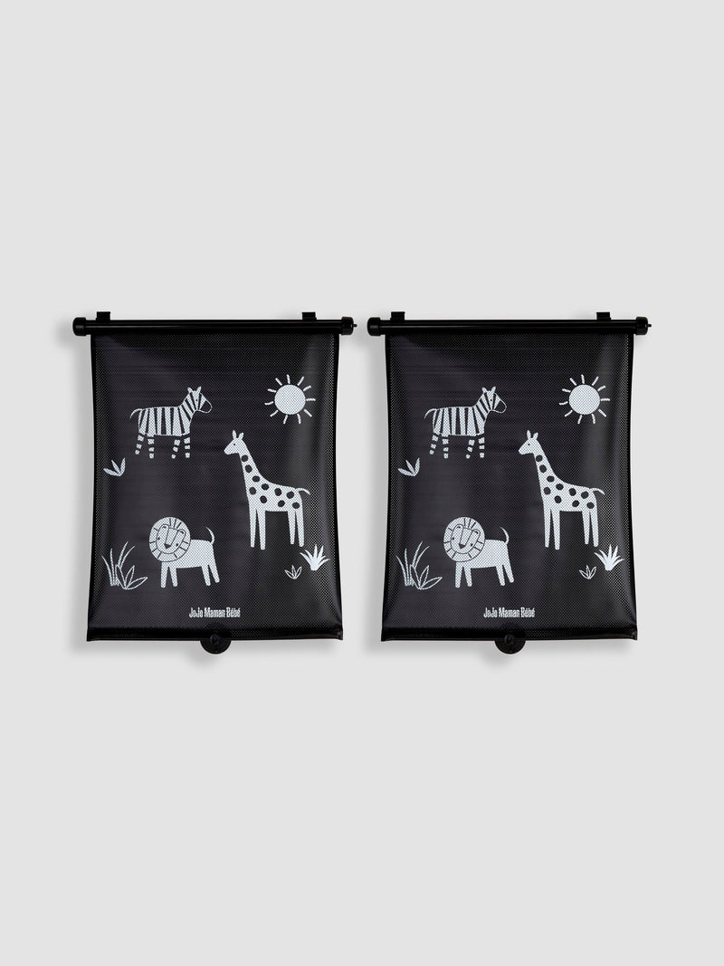 JoJo Maman Bébé safari sunshades 2-pack, imported from the UK