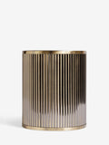 Gold ribbed bin 25cm height, UK version