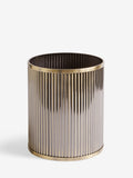 Gold ribbed bin 25cm height, UK version