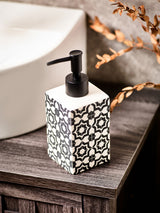 Next Soap Dispenser Monochrome Geo Ceramic Bathroom- Buy online at McGrocer