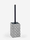 Monochrome Geo Toilet Brush, imported from the UK
