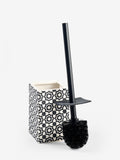 Monochrome Geo Toilet Brush, imported from the UK