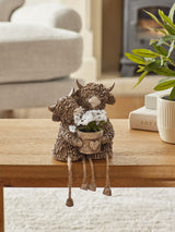 Next Natural Hamish Couple with Artificial Flowers Room Decoration 22.5cm High- Buy online at McGrocer