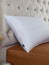 Next Slumberdown Naturally Temperature Regulating Wool Pillow for Medium Back Sleepers, White- Buy online at McGrocer