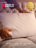 Slumberdown Wool Pillow for Medium Back Sleepers in White (British brand)