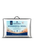 Slumberdown Wool Pillow for Medium Back Sleepers in White (British brand)